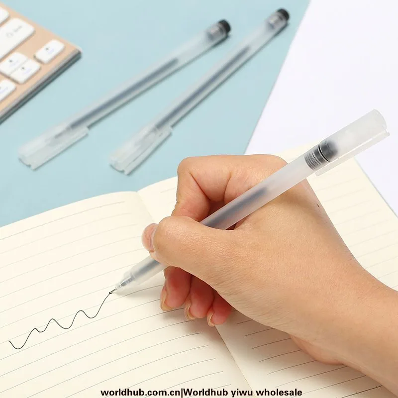 Student Party Office Exam Matte Transparent Shell Can Replace Black Neutral Pen Ballpoint Pen Smooth Writing