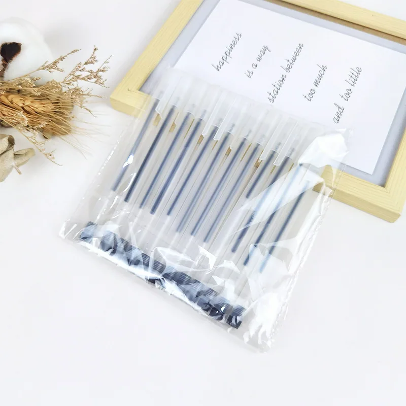 Student Party Office Exam Matte Transparent Shell Can Replace Black Neutral Pen Ballpoint Pen Smooth Writing 3