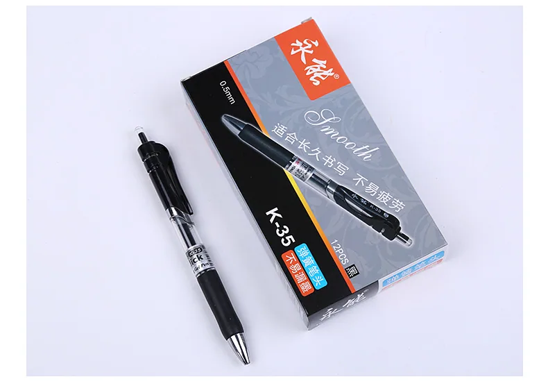 0.5mm Press Pen Neutral Pen Wholesale Plastic Bullet Head Signature Pen Student Office Stationery Learning Supplies 19