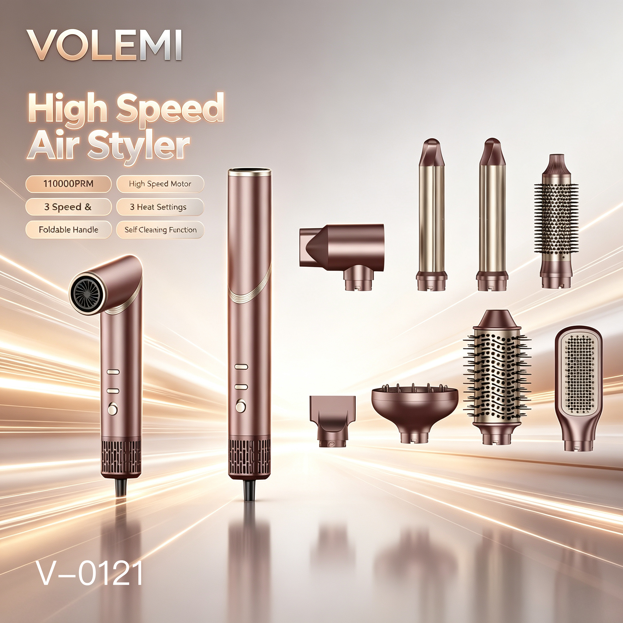 VOLEMI Multi-Piece Beauty Grooming Kit Deluxe V-0121