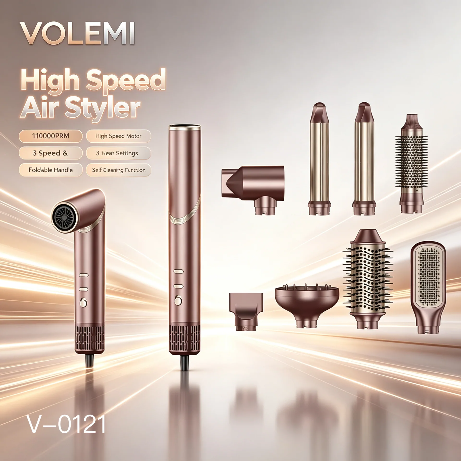VOLEMI Multi-Piece Beauty Grooming Kit Deluxe V-0121