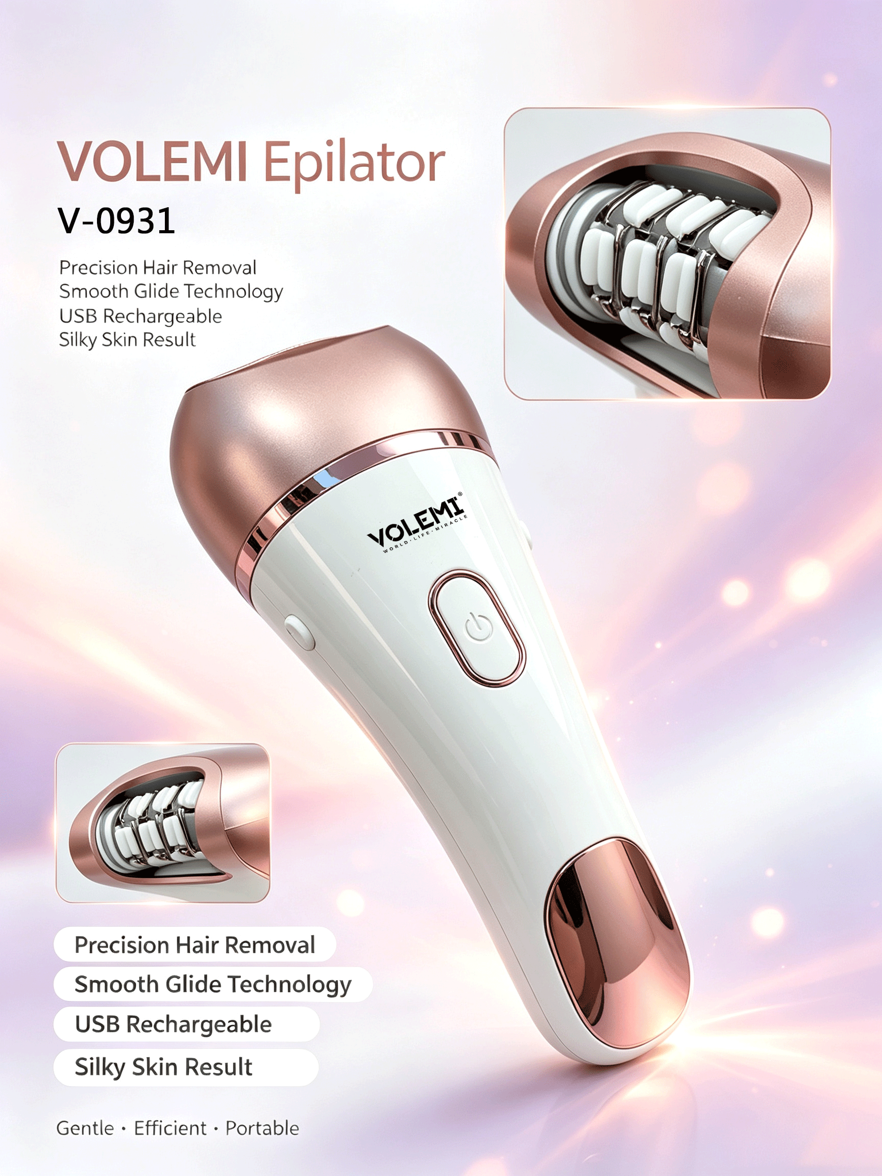 VOLEMI Deluxe Beauty Grooming Kit Multi-Accessory V-0931
