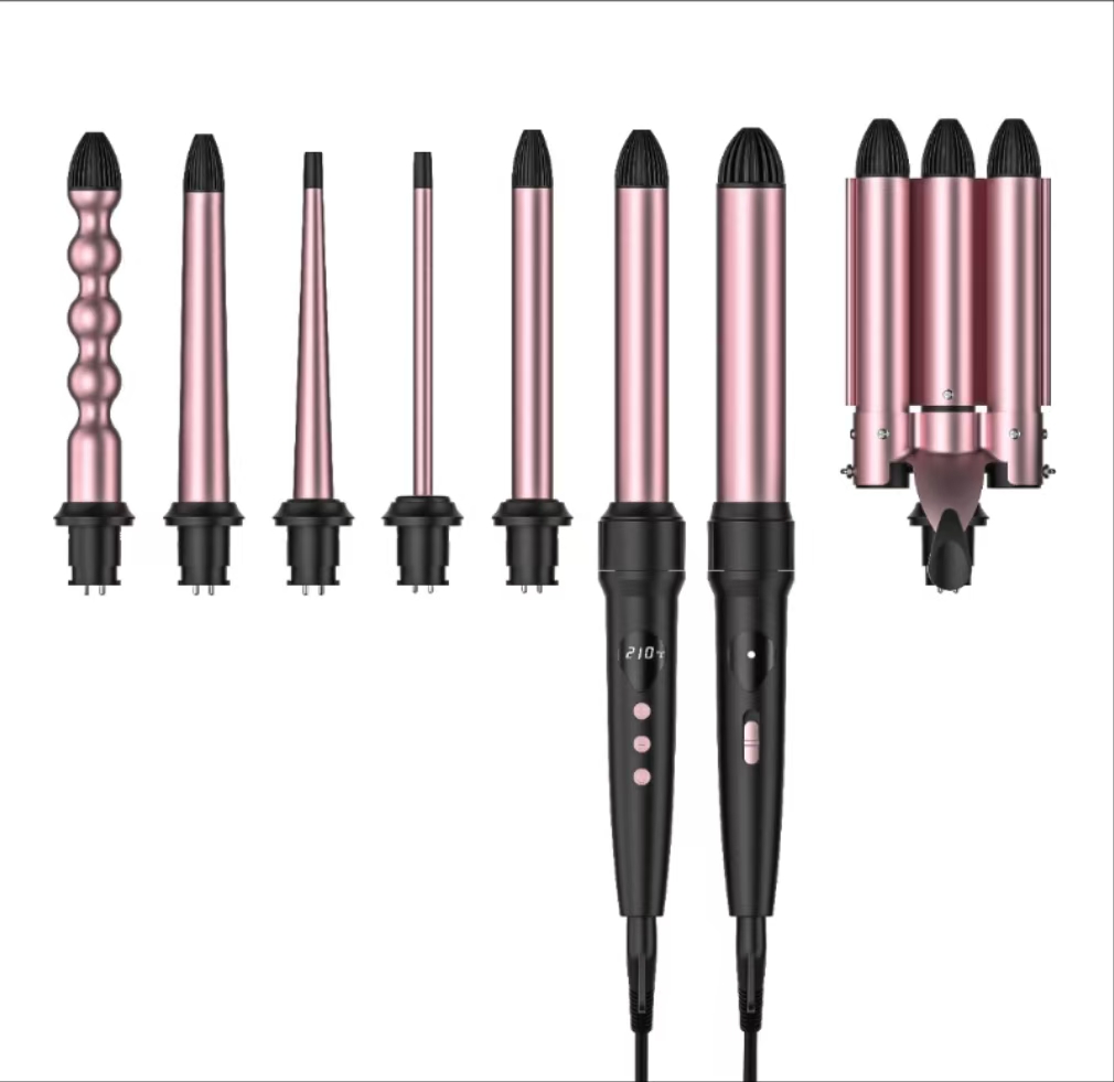 VOLEMI Ceramic Barrel Curling Iron Multi-Heat Settings V-3234