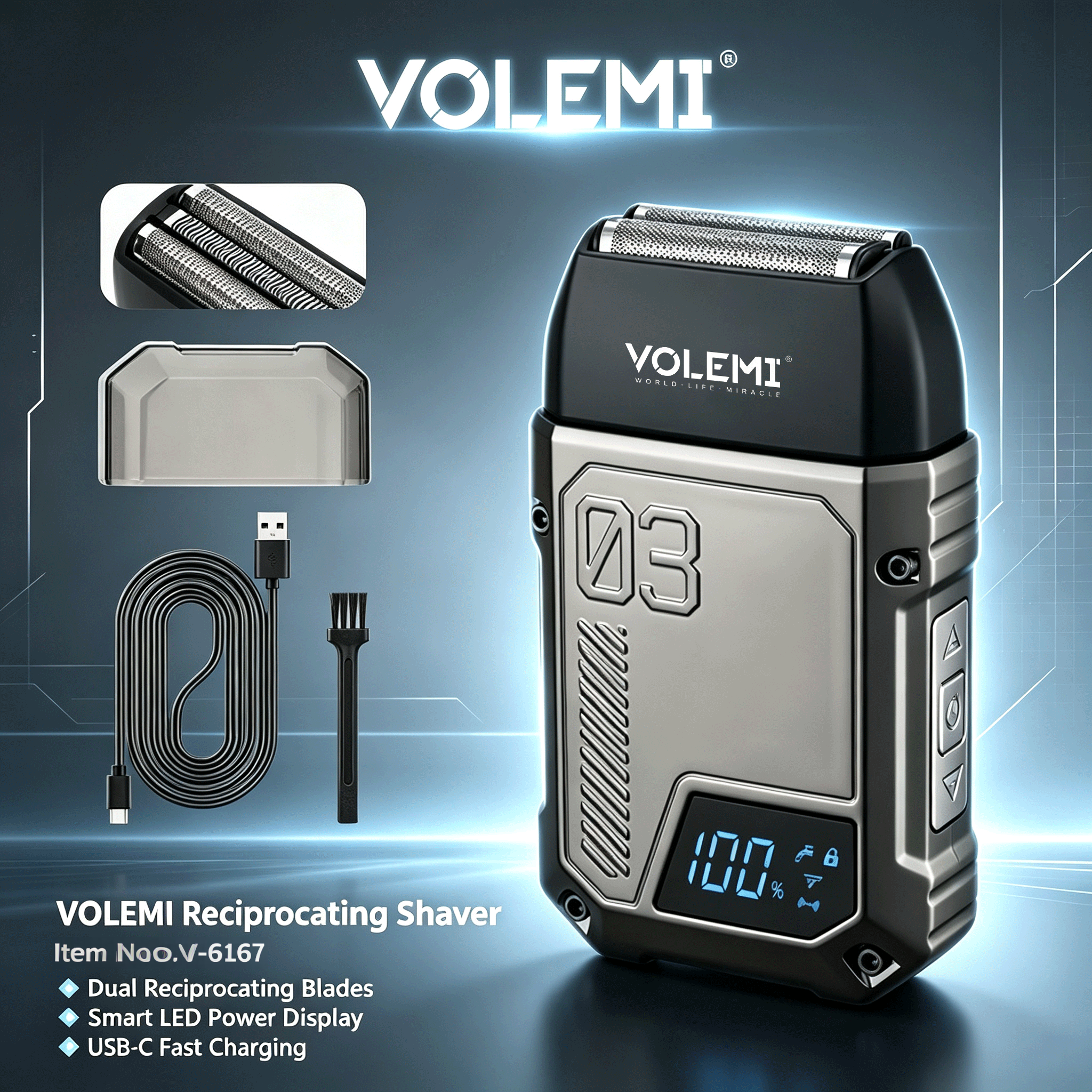VOLEMI Accessories V-6167 Replacement Part for Grooming Devices