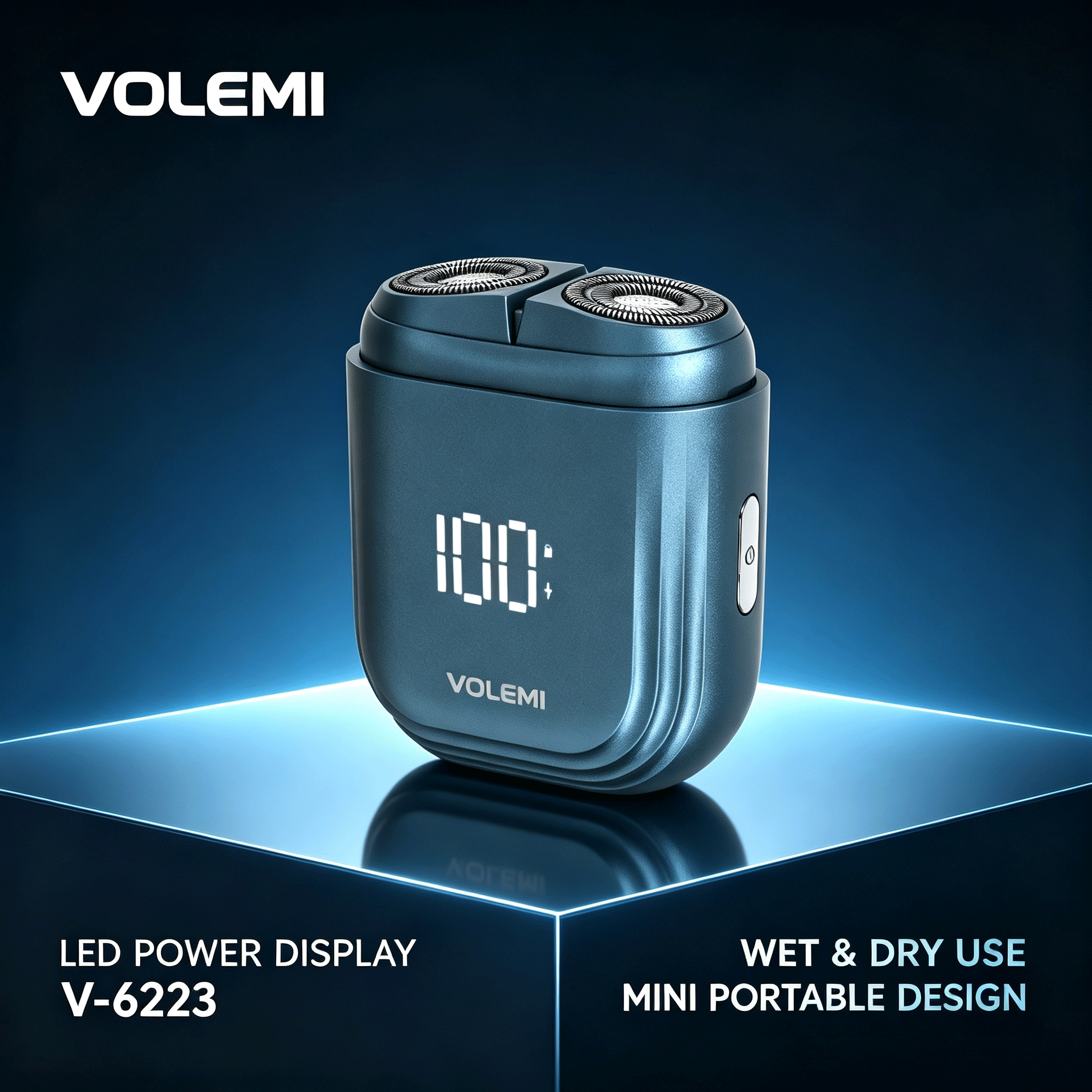 VOLEMI Men's Shaver Floating Foil Wet & Dry Washable Head V-6223