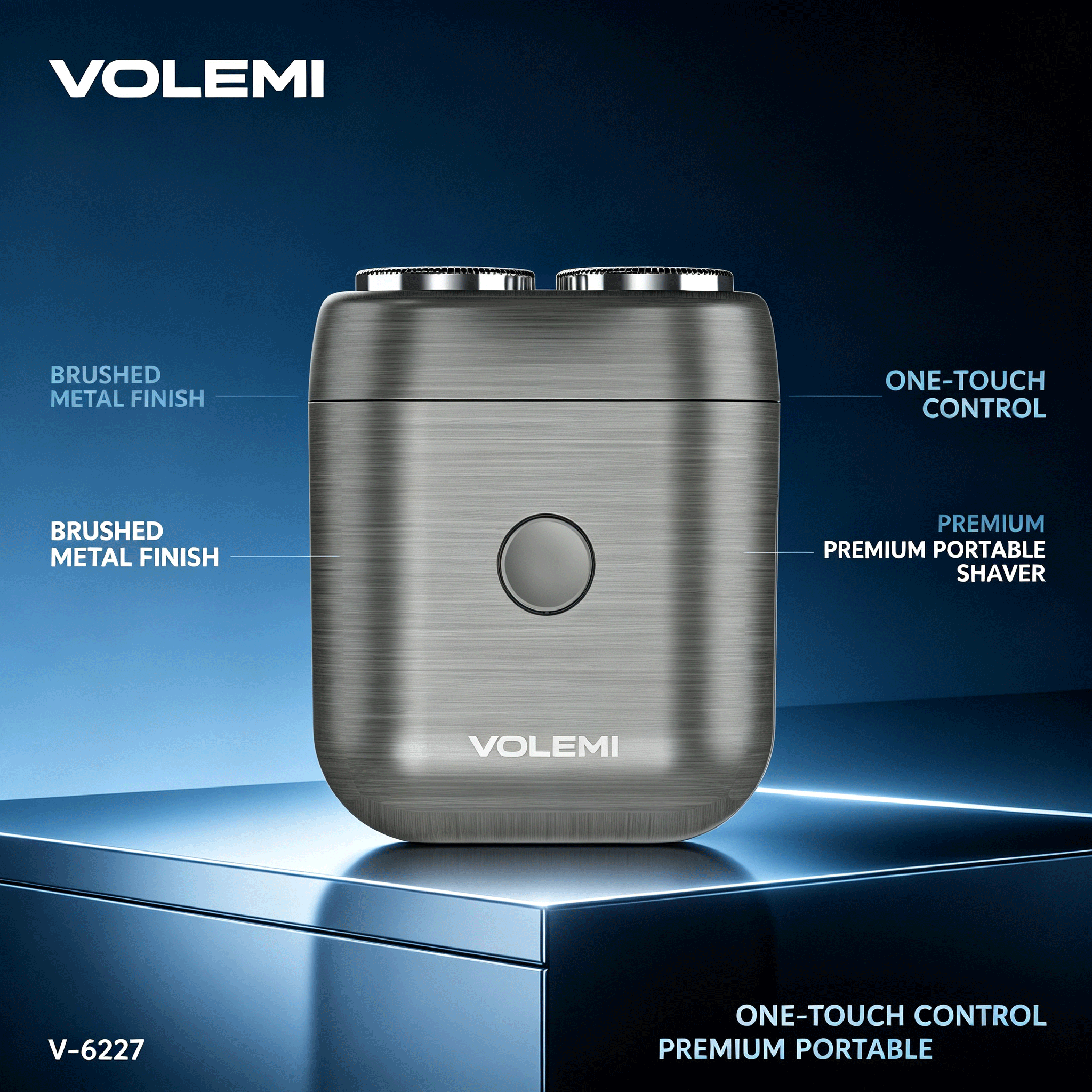 VOLEMI Men's Shaver Built-in Battery Type-C Fast Charge V-6227