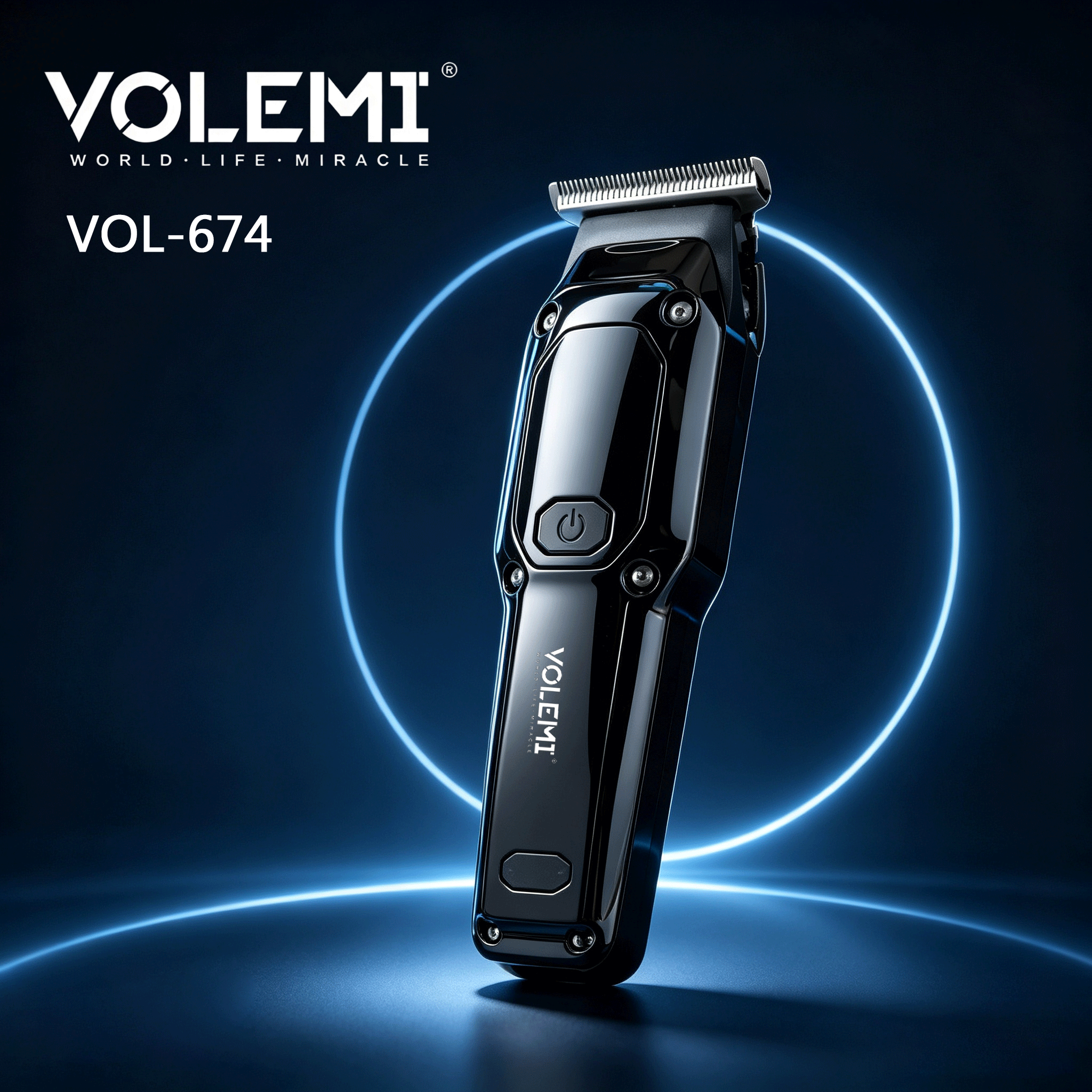 VOLEMI Compact Type-C Hair Clipper Quiet Motor V-674