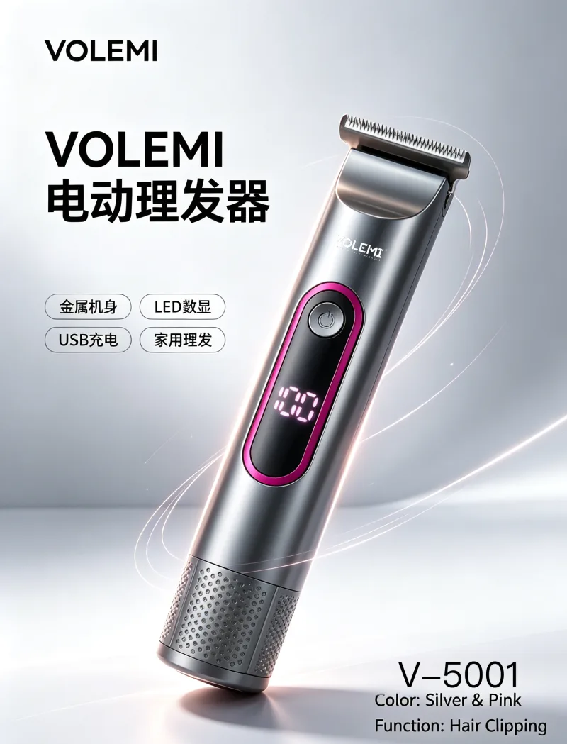 VOLEMI Professional Cordless Hair Clipper Quiet Motor V-0360