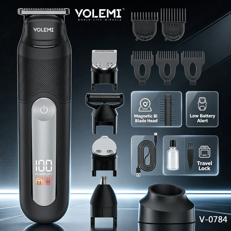 VOLEMI Professional Hair Clipper Quiet Motor Cordless V-0784