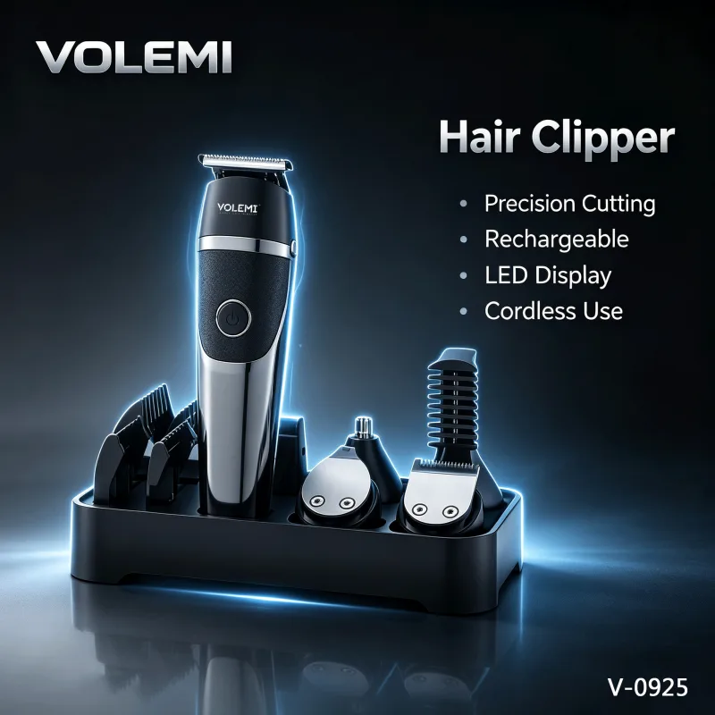 VOLEMI Cordless Hair Clipper Adjustable Guide Comb V-0925