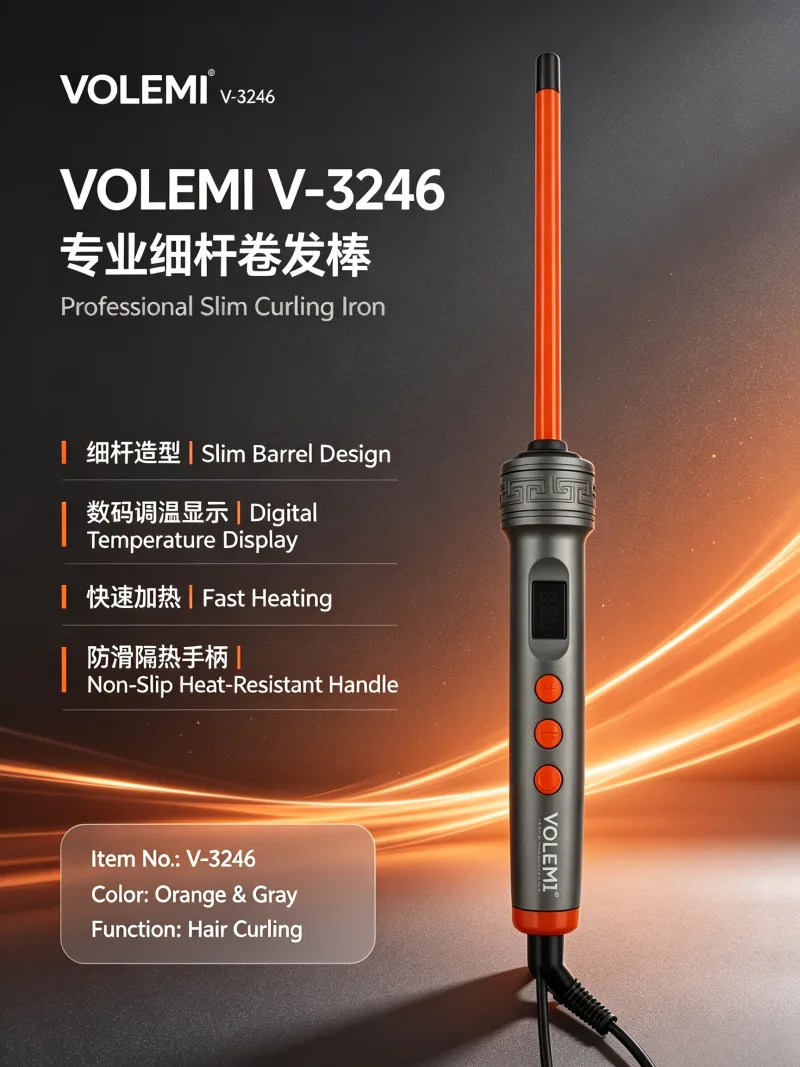 VOLEMI Ceramic PTC Hair Straightener Fast Heat V-3246