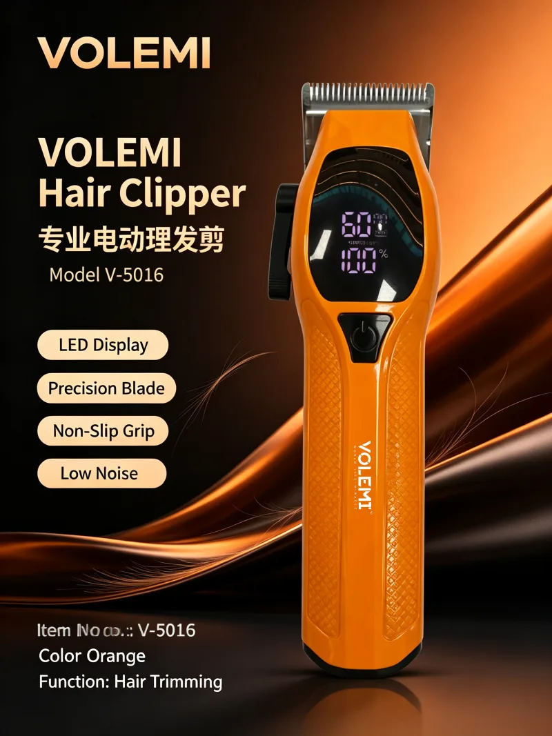 VOLEMI Hair Clipper Cordless Rechargeable Pro Barber Kit v-5016