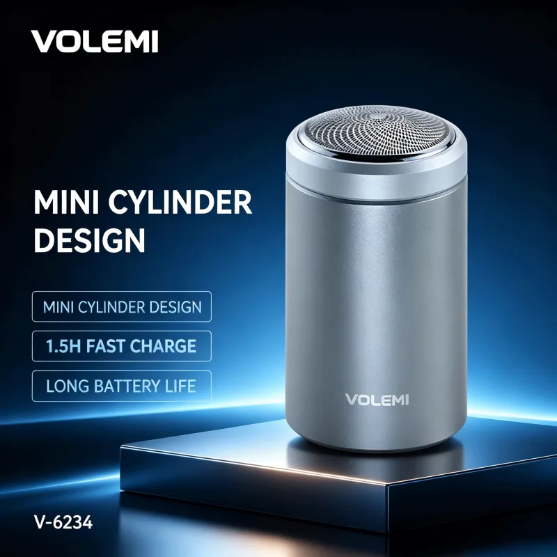 VOLEMI Men's Shaver Rechargeable Waterproof Type-C Washable V-6234