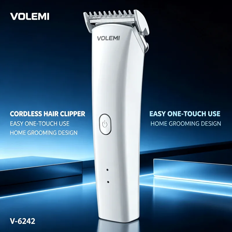 VOLEMI Professional Hair Clipper Quiet Motor Steel Blade V-6242