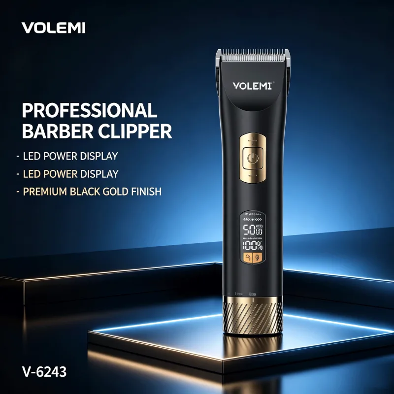 VOLEMI Professional Hair Clipper Long Runtime Steel Blade V-6243