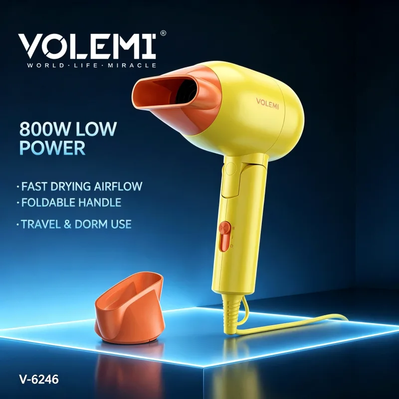 VOLEMI Hair Dryer Ionic Care Cool Shot Concentrator V-6246