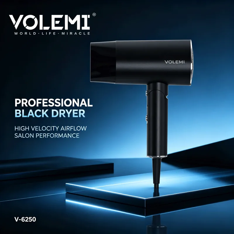 VOLEMI Hair Dryer 2000W Ionic Pro Fast-Dry Salon V-6250