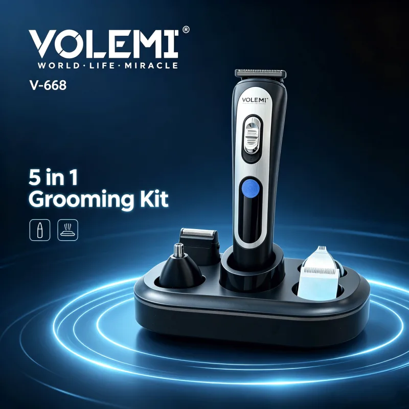 VOLEMI Men's Shaver Wet & Dry Floating Foil Type-C V-668