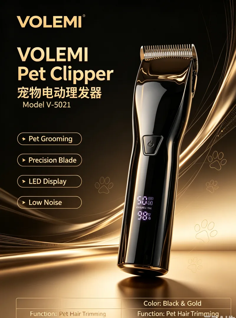 VOLEMI Rechargeable Hair Clipper Kit Long Runtime v-5002