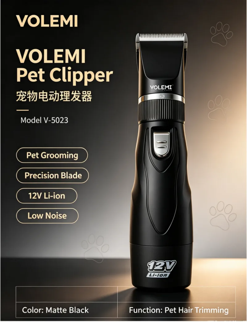 VOLEMI Professional Hair Clipper Cordless Rechargeable v-5005