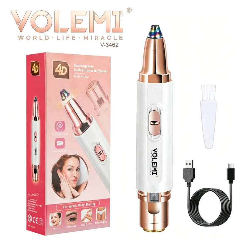 VOLEMI Men's Shaver Travel Size Wet & Dry Type-C Rechargeable v-5030