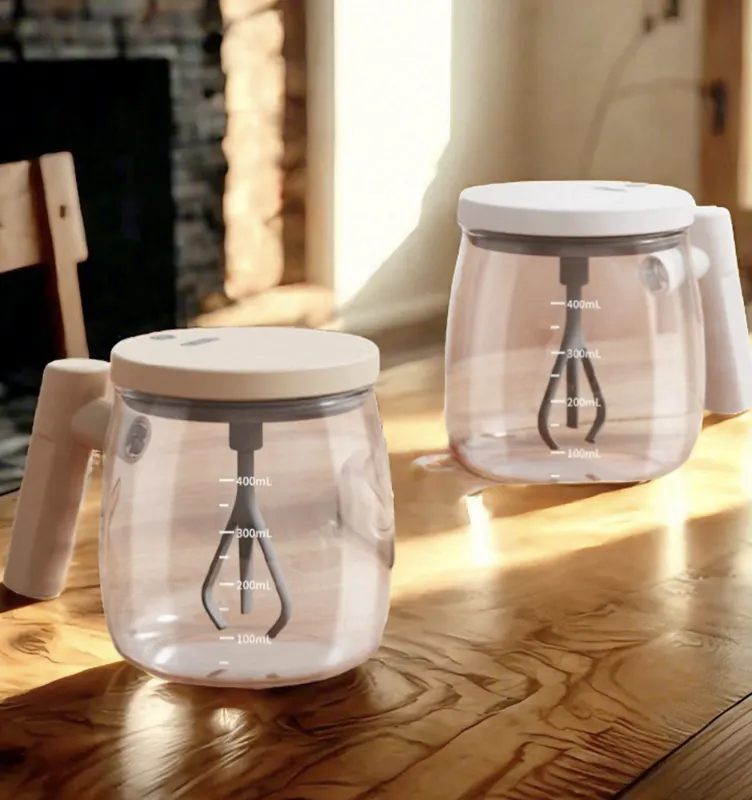 Food Grade Portable Glass Mixing Coffee Tumbler Battery