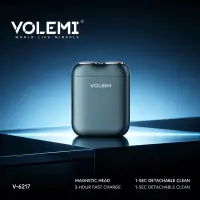 VOLEMI Men's Shaver Floating Foil Wet & Dry USB Rechargeable V-6217