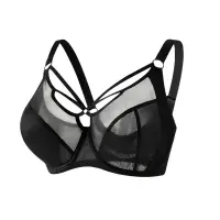 Lingerie cross border plus size para mulheres com seios grandes, tamanho pequeno, anti flacidez, franzido, respirável, fino, copo cheio, f