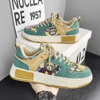 Zapatos de hombre para primavera, nuevas zapatillas de lona transpirables, versión coreana para hombre de la tendencia, zapatillas blancas versátiles, athleis con suela de plataforma