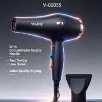 VOLEMI Professional Negative Ion Hair Dryer Set Black V-02055