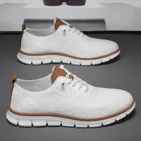 Large size men's shoes cross-border fashion fabric breathable casual shoes outdoor soft sole lightweight slip-on sports shoes wholesale