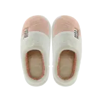 Jiadeli 1008 Women's Fashion Cotton Slippers Pink-White 38-39