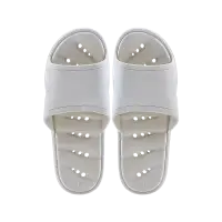 Jiadeli Men's 604 Crescent-Shaped Leaky Quick-Dry Slippers Khaki (41-42)