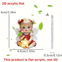 New Angel Baby 2D Flat Acrylic Car Pendant Car Cute Car Interior Car Decoration